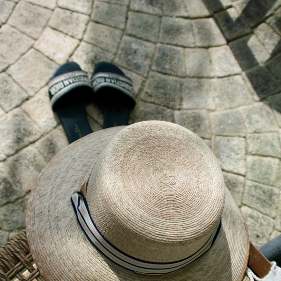 HAT BOATER FLAT WIDE BRIM PALMA STRAW main image 4